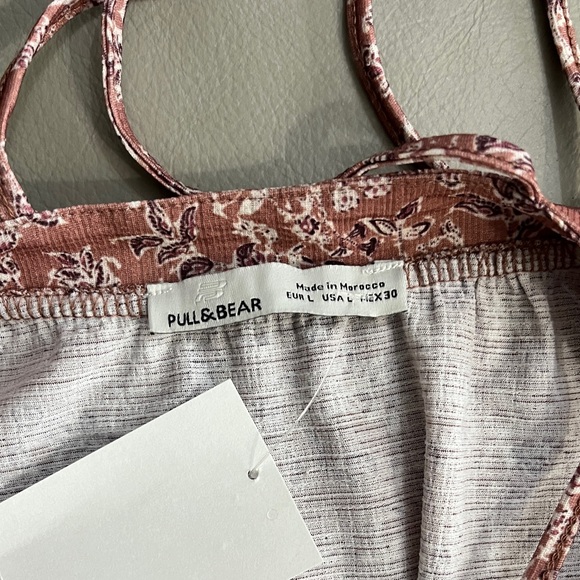 Pull & Bear Women’s Strappy Floral Print Midi Dress - Size L - Picture 7 of 8